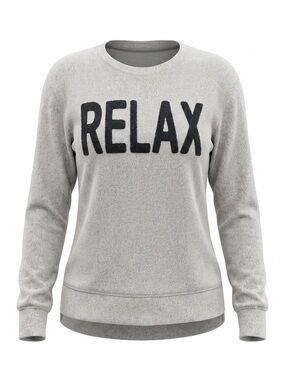 Royce Brand RELAX Grey Terry Knit Sweatshirt Crewneck Pullover Large L